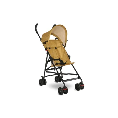 Lorelli Kinderwagen Buggy Vaya verstellbares Sonnendach, klappbar, Fußstütze gelb