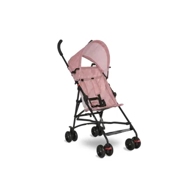 Lorelli Kinderwagen Buggy Vaya verstellbares Sonnendach, klappbar, Fußstütze rosa