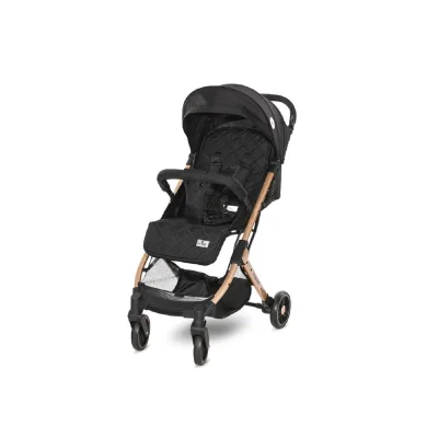 Lorelli Kinderwagen Fiorano faltbar, Ablagekorb, Frontbügel abnehmbar, Bremse schwarz