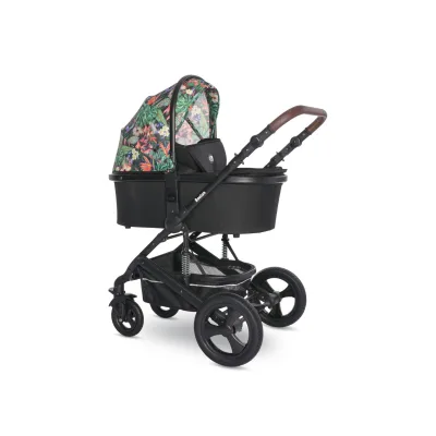 Lorelli Kombikinderwagen Boston 2 in 1 Sportsitz Babywanne Mückennetz bis 22 kg blumen