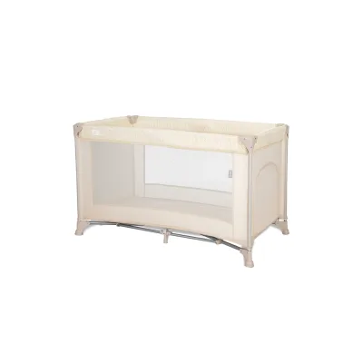 Lorelli Reisebett Torino Laufstall seitlicher Eingang, Tragetasche, Faltmatratze creme
