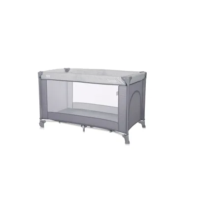 Lorelli Reisebett Torino Laufstall seitlicher Eingang, Tragetasche, Faltmatratze silber