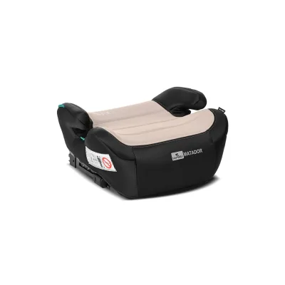 Lorelli Sitzerhöhung i-Size Matador (125-150cm) Kindersitz, Isofix, Armlehne beige