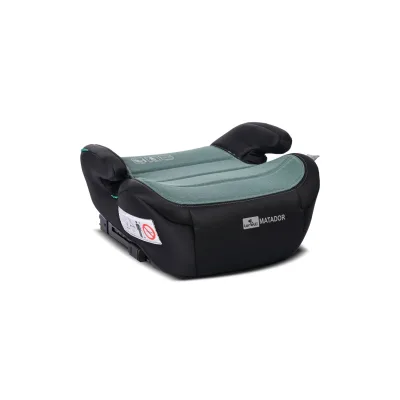 Lorelli Sitzerhöhung i-Size Matador (125-150cm) Kindersitz, Isofix, Armlehne grün