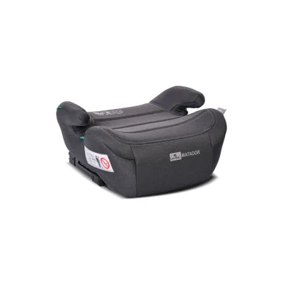 Lorelli Sitzerhöhung i-Size Matador (125-150cm) Kindersitz, Isofix, Armlehne schwarz