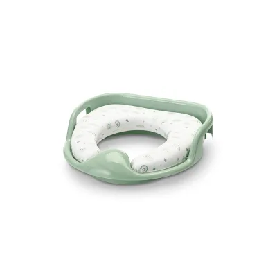 Lorelli Toilettensitz weich, Handgriffe, gepolstertes Sitzkissen, Spritzschutz dunkelgrün
