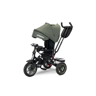 Lorelli Tricycle Speedy, Luftreifen, drehbarer Sitz, Musik, Licht, Schubstange grün