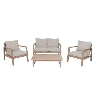 Lounge-Set SAN MATEO, 4-teilig, inkl. Kissen