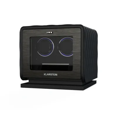 LuminousTime Uhrenbeweger   2 Uhren   viele Einstellungen   LED   10dB Schwarz