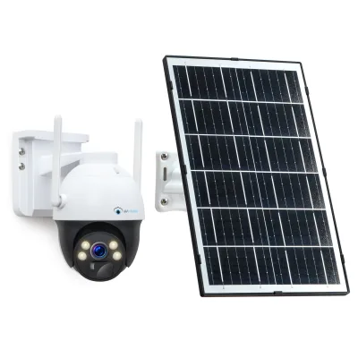 LUVISION 4G / LTE PTZ Solar Überwachungskamera 4MP mit SIM Karte 24/7 Aufzeichnung AOV , KI Bewegungsverfolgung