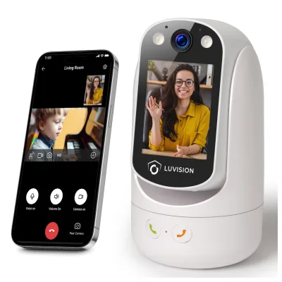 LUVISION PTZ Gegensprechkamera Video Anruf Kamera Telefonkamera WLAN Überwachungskamera Senioren Baby Überwachung Autotracking
