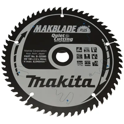 Makita Sägeblatt MAKBLADE+ 190x20x60Z