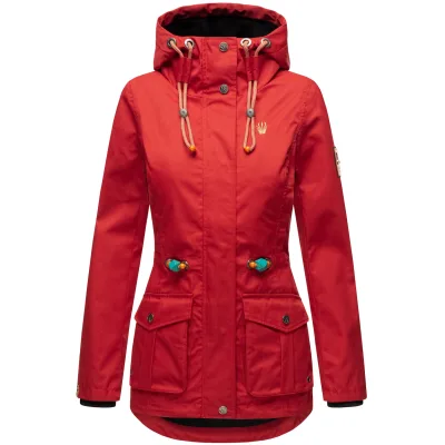 MARIKOO Damen Outdoorjacke aus Wasserabweisendem Obermaterial Babetaa