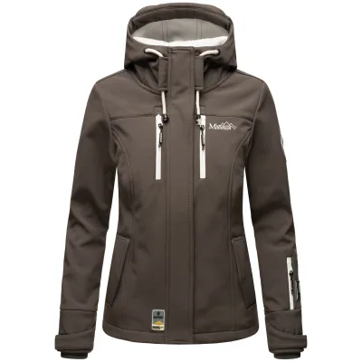 MARIKOO Damen Softshelljacke Outdoor Funktionsjacke Kleinezicke