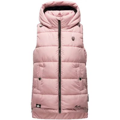 MARIKOO Damen Steppweste Bodywarmer mit Kapuze Zarinaa