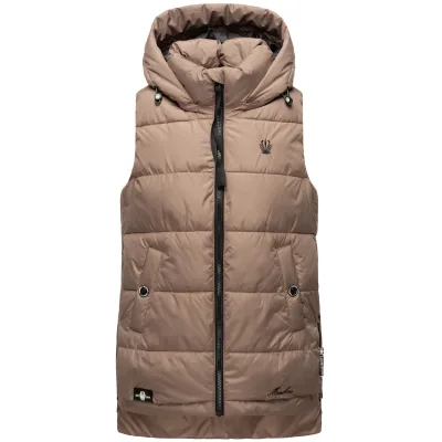 MARIKOO Damen Steppweste Bodywarmer mit Kapuze Zarinaa