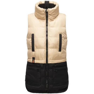 MARIKOO Damen Weste Outdoor Bodywarmer Winter Windbreaker Steppweste Kiraraa