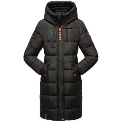 MARIKOO Damen Winterjacke Stepp Outdoor Jacke Anorak Parka Warm Mantel Kapuze Yuikoo