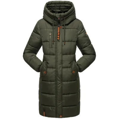 MARIKOO Damen Winterjacke Stepp Outdoor Jacke Anorak Parka Warm Mantel Kapuze Yuikoo