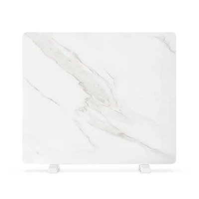 MarmoHeat Infrarot-Panel   420 W   6 - 12 m²   Marmor-Design   70 cm x 63 cm Weißer Marmor 420_watt