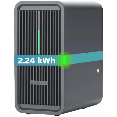 Marstek Saturn B2500-D Solarspeicher 2,24 kWh LiFePO4 Solarakku für PV Systeme Balkonkraftwerk, IP65, 6000 Zyklen, WIFI und Bluetooth, Solar-Batterie