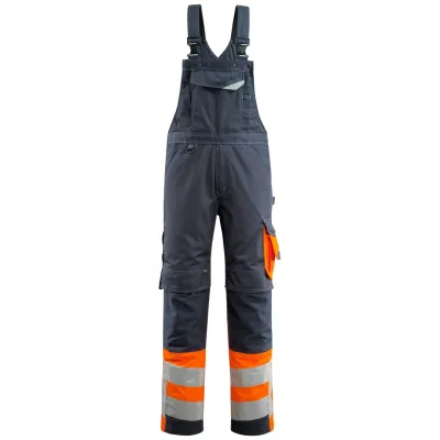 Mascot-15669-860 Sunderland Latzhose Safe Supreme Gr. 82C62 schwarzblau/hi-vis orange