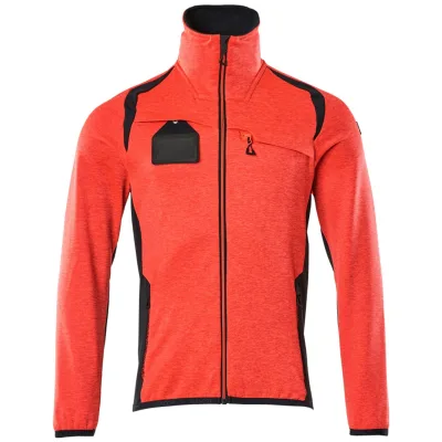 Mascot Fleecepullover mit Reißverschluss 19403 Gr. 2XL Hi-vis rot/schwarzblau