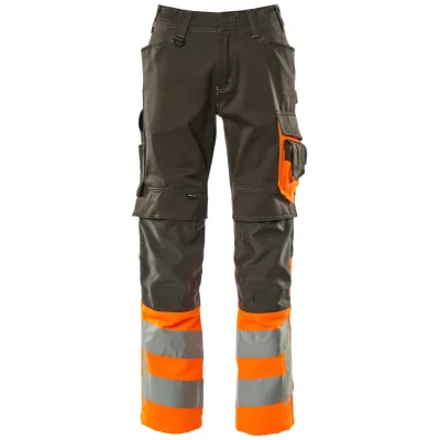 Mascot Leeds Arbeitshose Gr. 90C47 dunkelanthrazit/hi-vis orange