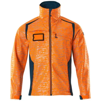 Mascot Softshelljacke mit Reflexeffekte 19202 Gr. 2XL hi-vis orange/dunkelpetroleum