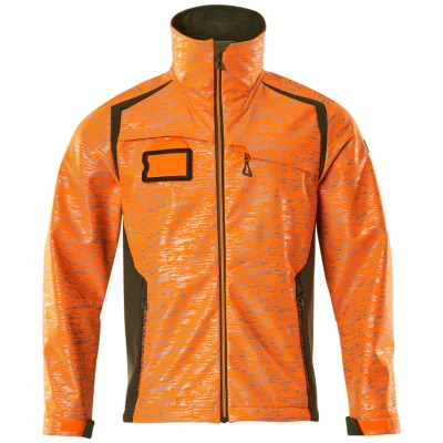 Mascot Softshelljacke mit Reflexeffekte 19202 Gr. 2XL hi-vis orange/moosgrün
