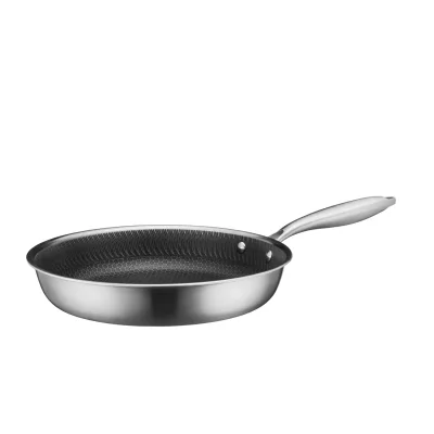 Mäser Bratpfanne 28 cm, Edelstahl Hestia Keramik Silber / Schwarz