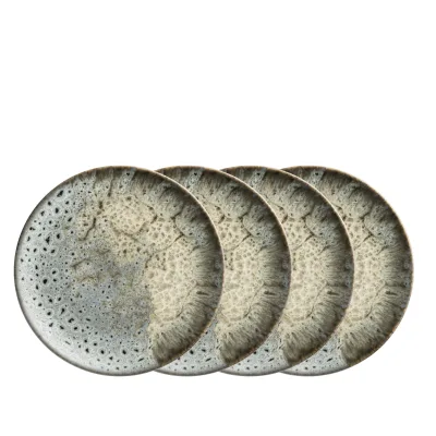 Mäser Dessertteller-Set, Steinzeug Carellia