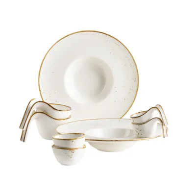 Mäser Gourmet Set, Porzellan Pintar Beige / Braun