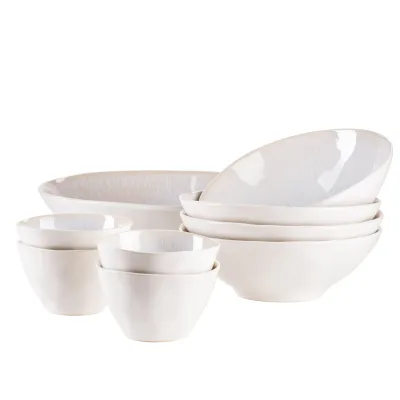 Mäser Salatschüssel-Set, Steinzeug Frozen