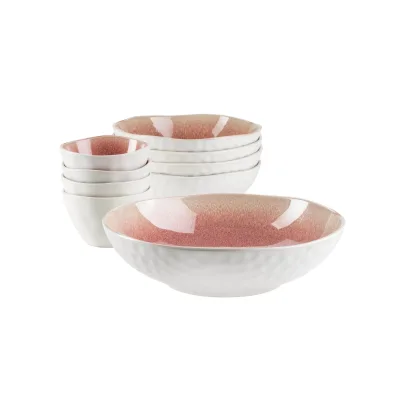 Mäser Salatschüssel-Set, Steinzeug Frozen