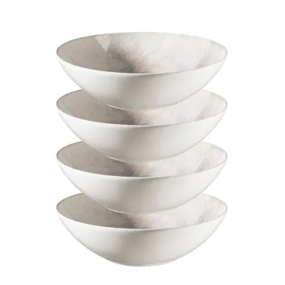 Mäser Schüssel-Set, Steinzeug Aquarellia Weiß, Lila