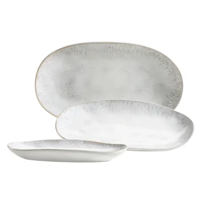 Mäser Servierplatten-Set, Steinzeug Frozen