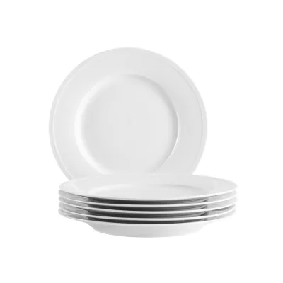 Mäser Speiseteller Set, Porzellan Arlona Weiß