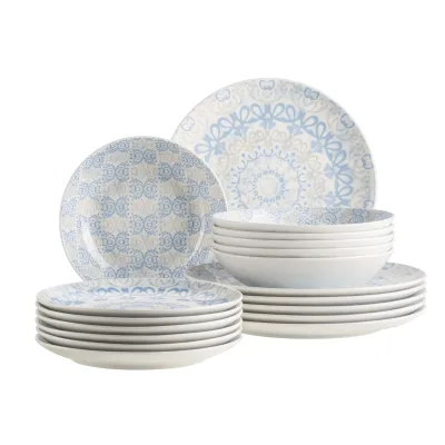 Mäser Teller Set, Porzellan Ornea