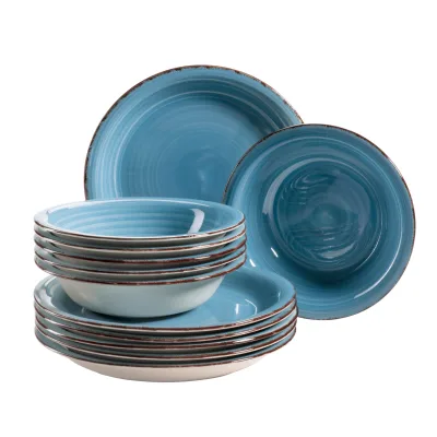 Mäser Teller-Set, Steingut Lumaca