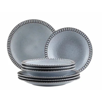 Mäser Teller Set, Steinzeug Ida