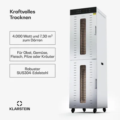 Master Jerky 700 Dörrautomat mit 4.000 W zwei Dörrkammern Temperaturbereich 30 - 90 °C