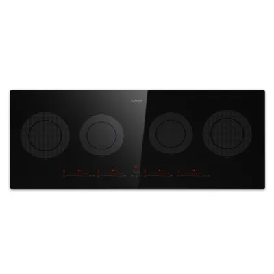 Masterzone Slim Round Induktionskochfeld Einbau 4 Kochzonen ThermoBoost max. 7200 Watt