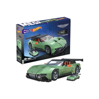 Mattel HMY97 - Hot Wheels - MEGA - Aston Martin Vulcan, 1:18 mit 986 Teilen