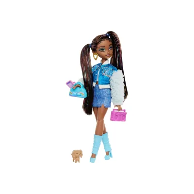 Mattel HYC22 - Barbie - Dream Besties - Modepuppe "Brooklyn" mit Zubehörteilen und Accessoires