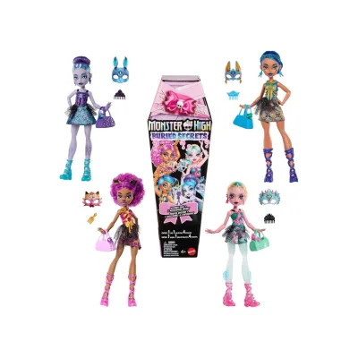 Mattel HYV64 sort. - Monster High - Buried Secrets - 1 Mystery Puppe und 5 Zubehörteile (verschiedenen Modelle)