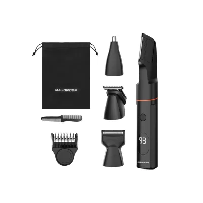 MAXGROOM LK-881 Multifunktionstrimmer Barttrimmer IPX6 Schwarz