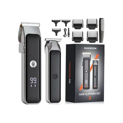 MAXGROOM ZC-F608 Haarschneider Trimmer Set mit Display und 7 Aufsätzen