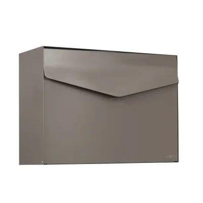 MEFA Briefkasten Letter 111 Postkasten Schloss Brief Design 312x430 mm beigegrau