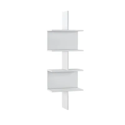 Mein-Regal Wandregal OTTO 45x22x132cm MDF Holz bis zu 6 Fächer weiß
